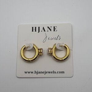 HJANE 18k Gold Plated S-Steel Millie Huggie Hoop Earrings